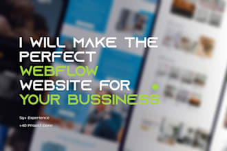 create a professional webflow website for your business