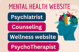 design mental health wellness counseling therapy and psychiatrist website