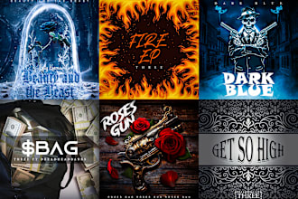 design unique album or single cover art