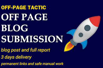 50 HQ off page blog submission