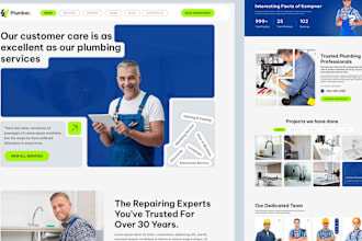develop on demand handyman website, plumbing website, carpentry website