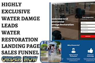generate water damage restoration leads water filtration mitigation leads funnel