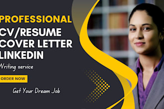 write update and edit professional ats resume cv optimize linkedin cover letter