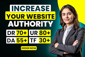 increase domain rating ahrefs DR domain authority da ur tf with SEO backlinks