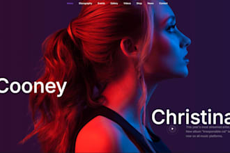 create music website for musicians, artists, dj, band, producers, record label
