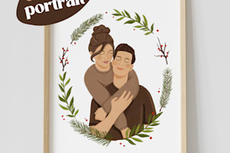 draw personalised illustration for you