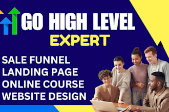 build gohighlevel landing page, go high level sales funnel, workflow, ghl expert