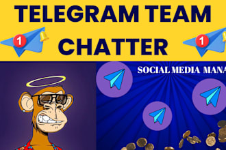 be your telegram and discord moderator and social media community manager