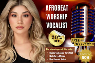 sing female afrobeat, remake any song, praise and worship soulful songwriter