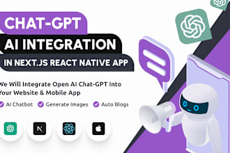 chat gpt ai integration in your nextjs react native app