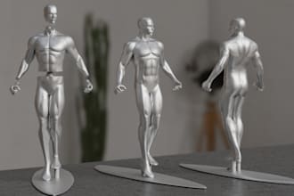 create high 3d print ready character