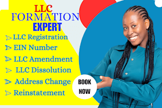 llc registration, change of address, reinstatement ein llc amendment in US