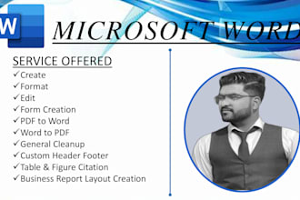 design your ms word document professionally, convert to PDF