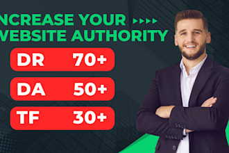 increase domain rating ahrefs DR domain authority moz da majestic trust flow tf