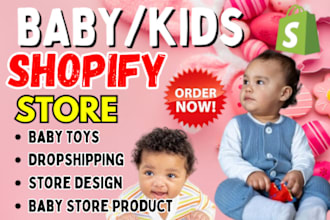 brand baby shopify store, clone kids product store premium theme shopify copy