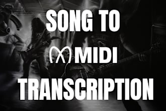 transcribe rock, metal, country and pop songs into midi