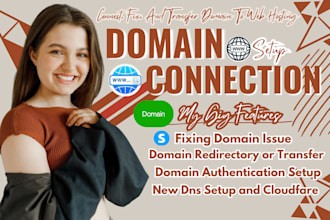 connect domain dns shopify, systeme io, wix, squarespace, godaddy, web hosting