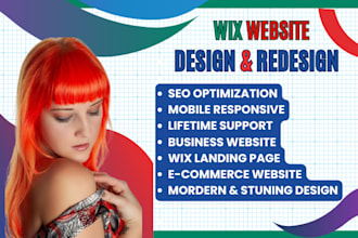 create, build, design wix website design wix website redesign wix studio design