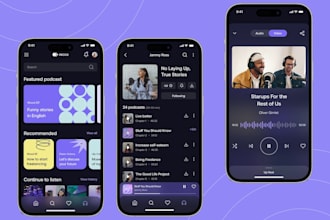 develop radio streaming app, podcast app, news broadcast app, fm radio app