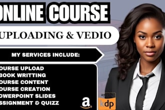 do course promotion, course uploading, master reselling right, course content
