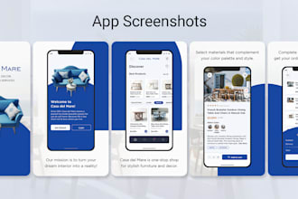 design app screenshots for app store and play store
