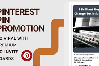 promote your product to my HQ high traffic pinterest boards
