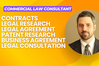 draft business contracts, commercial agreements, legal consultation, advice nda