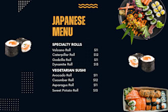 create hotel and restaurant menu card designs