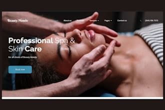 design premium shopify beauty store, skincare, spa website to book more clients
