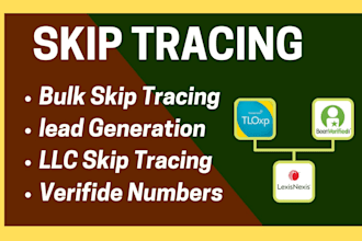 do skip tracing for real estate buy bulk