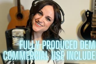 create a demo of your original song commercial use included