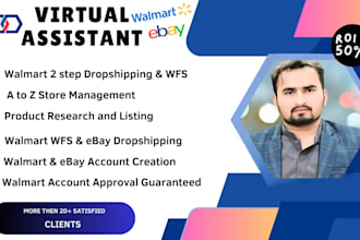 be your walmart dropshipping, wfs and ebay dropshipping virtual assistant VA