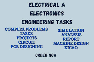 do your electrical and electronics engineering tasks