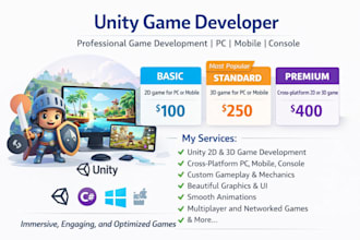 be your unity developer, and fixing bugs, errors