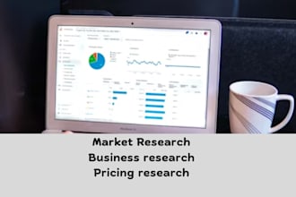 assist in pricing research, business and market research, report