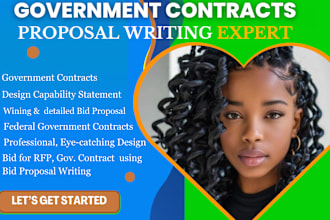 respond to rfp, rfi,write winning government contract bid proposal, rfp research