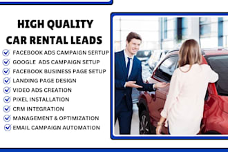 generate car dealership leads car rental leads car financing auto detailing lead