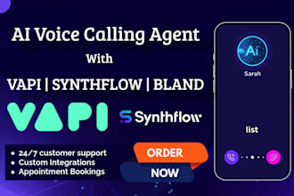 build ai voice agent with vapi, synthflow, retell ai