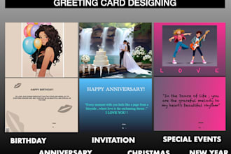 design any type of greeting birthday invitations