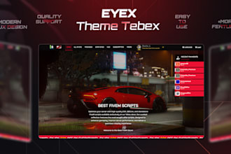design a custom premium tebex theme for your fivem store
