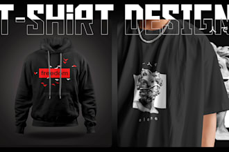 create custom urban street wear t shirt and hoodie designs