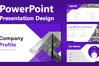 do professional powerpoint presentation designs and pitch decks
