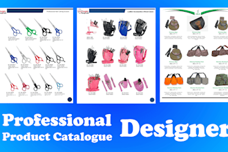 design product catalog and brochure