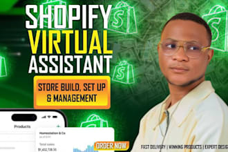 be shopify amazon virtual assistant, shopify marketing, shopify store manager