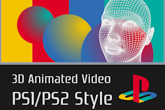 create a low poly 3d animation video in ps1 or ps2 style