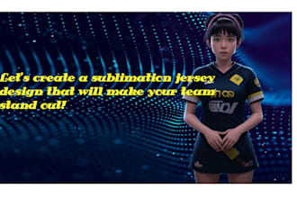 deliver a professional custom sublimation jersey design esports and sports jerse