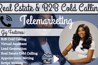 b2b cold calling telemarketing real estate virtual assitant appointment setter