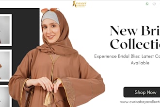 build sleek islamic clothing website hijab shopify store abaya shopify website