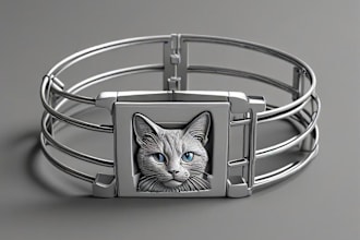 create printable 3d jewelry design, 3d ring, necklace,  pendants for 3d printing