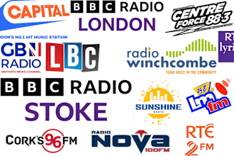 do unique music airplay on irish, england radio